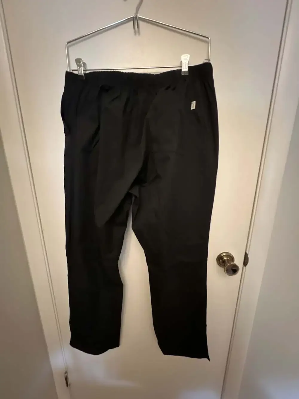 TRU Uniform Scrub Pants Black Elastic Waist Size Large